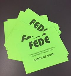Convocation à l’assemblée générale extraordinaire des délégués-es de la FEDE